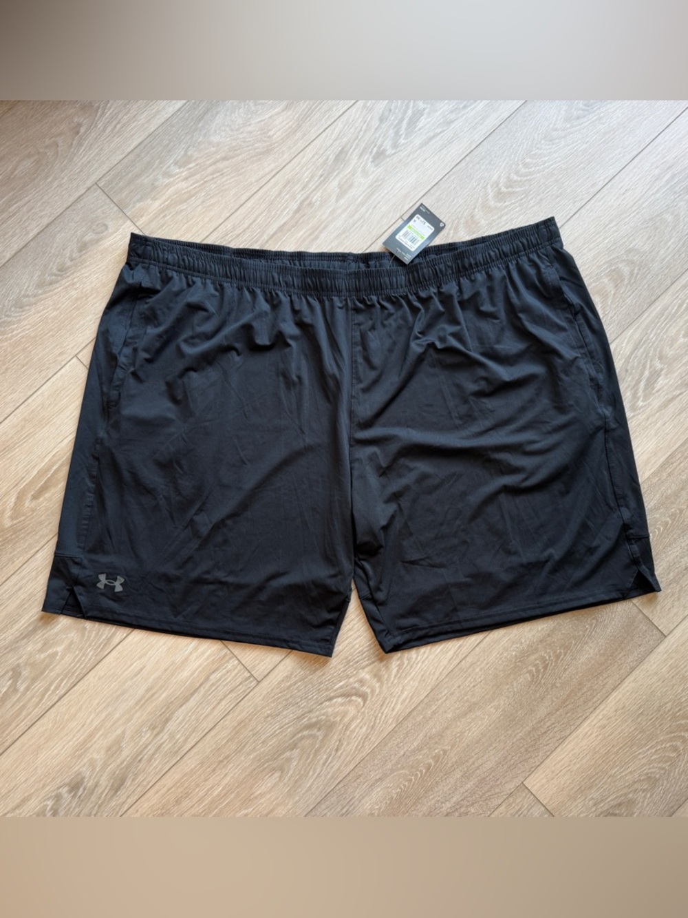 Under Armour Mens UA Stretch Train Shorts Loose 5XL Black Running NEW - Picture 2 of 8